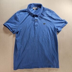 Lacoste Polo Shirt Regular Fit Blue Size L FR 5
